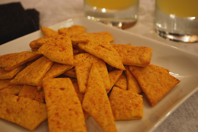 sweet potato crackers with cayenne